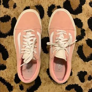 VANS baby pink sneakers